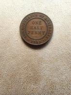 One Half Penny Munt Australië 1933, Postzegels en Munten, Ophalen of Verzenden