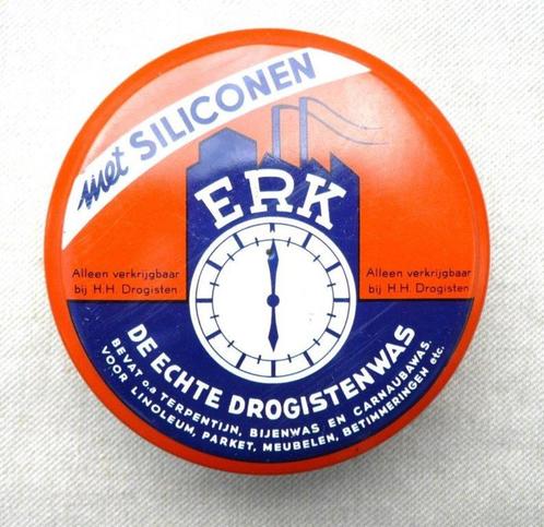 blik (leeg) ERK echte drogistenwas. Eureka Leimuiden., Verzamelen, Blikken, Gebruikt, Overige, Overige merken, Ophalen of Verzenden
