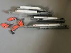 Blum ladegeleiders, 2 sets eventueel met 2 lades, Ophalen of Verzenden, Gebruikt, 250 mm of meer, Overige typen