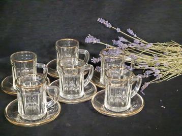 Vintage Turkse theeglazen beschikbaar voor biedingen