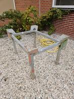 Metseltafel - stalen onderstel - Metalen frame voor tafel, Tuin en Terras, Tuintafels, Ophalen, Gebruikt, Rechthoekig, Metaal