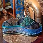 Art Glass  Object Twin Vision '95  L. Rowe- Israelson Canada, Ophalen of Verzenden