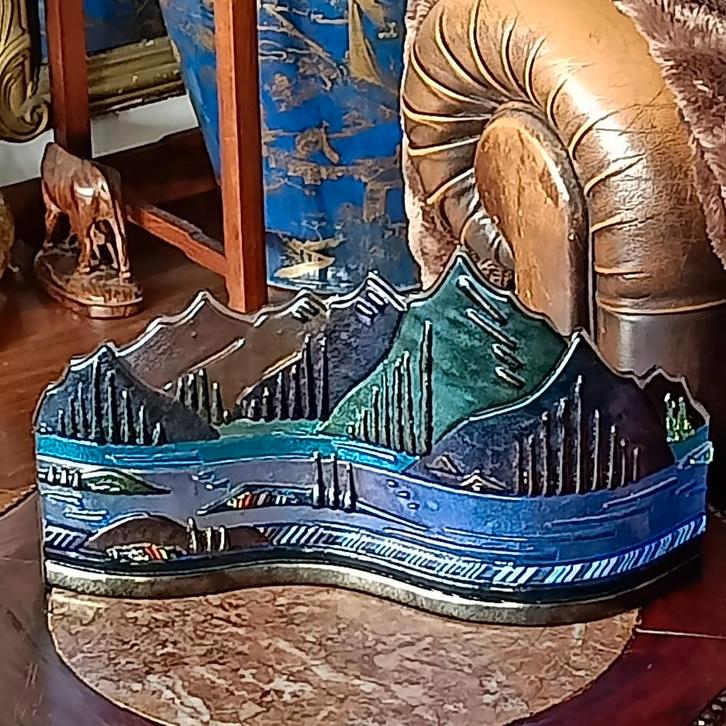 Art Glass  Object Twin Vision '95  L. Rowe- Israelson Canada, Antiek en Kunst, Antiek | Glas en Kristal, Ophalen of Verzenden