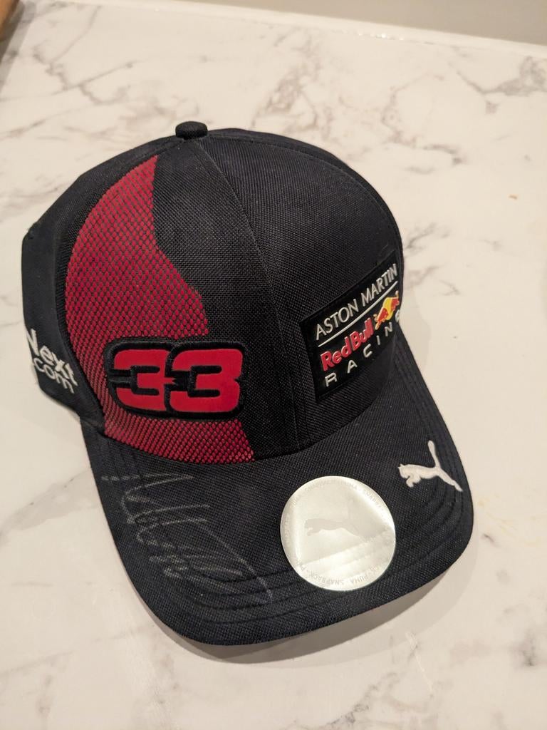 Gesigneerde Max Verstappen #33 Pet - Nieuw compleet, Puma, Nieuw, Pet, One size fits all