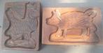 2 oude houten speculaasvormen met ophanghaakje, Ophalen of Verzenden