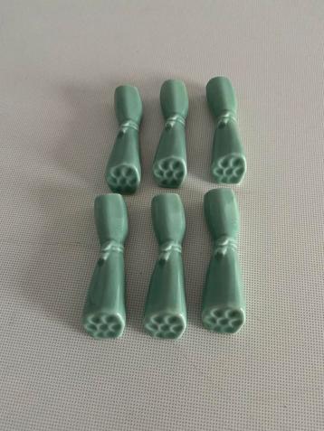 Chopsticks leggers groen porselein 6 stuks beschikbaar voor biedingen