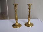 2 Messing Kaarsen houders, Verzenden, Koper of Brons