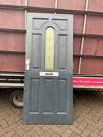 Voordeur.Met glas en Lood, Ophalen, Gebruikt, 200 tot 215 cm, Glas
