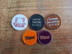Takens Balkbrug 4 verschillende consumptiemunten, Ophalen of Verzenden, Gebruikt