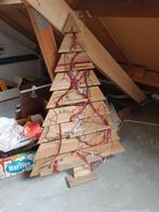 Houten kerstboom met verlichting, Diversen, Kerst, Ophalen