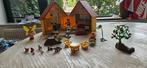 Poppenhuis playmobil met poppetjes en spullen, Ophalen, Zo goed als nieuw, Complete set