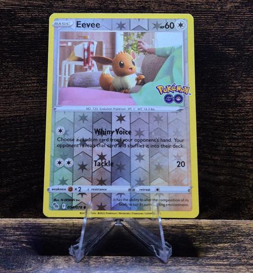 Eevee Reverse 054/078 PoGO, Hobby en Vrije tijd, Verzamelkaartspellen | Pokémon, Nieuw, Losse kaart, Foil, Verzenden
