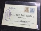 Postkarte Reich gestempeld, Postzegels en Munten, Brieven en Enveloppen | Buitenland, Ophalen of Verzenden, Briefkaart
