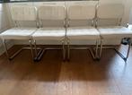 4 Creme Buisframe Eetkamerstoelen, Huis en Inrichting, Stoelen, Ophalen, Overige kleuren, Zo goed als nieuw, Vier
