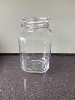 7 vierkanten weckpotten  inhoud 2,75 liter, Ophalen of Verzenden, Zo goed als nieuw