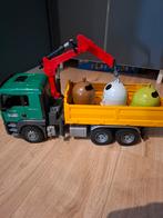 Bruder 03753 glasbak recycling vuilniswagen, Ophalen of Verzenden, Zo goed als nieuw