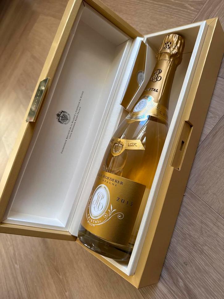 Louis Roederer Cristal Champagne 2015 - Topkwaliteit!, Verzamelen, Wijnen, Nieuw, Overige typen, Frankrijk, Ophalen of Verzenden