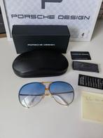 4- Originele porsche design unisex piloten zonnebril koker e, Ophalen of Verzenden, Zo goed als nieuw, Blauw, Overige merken
