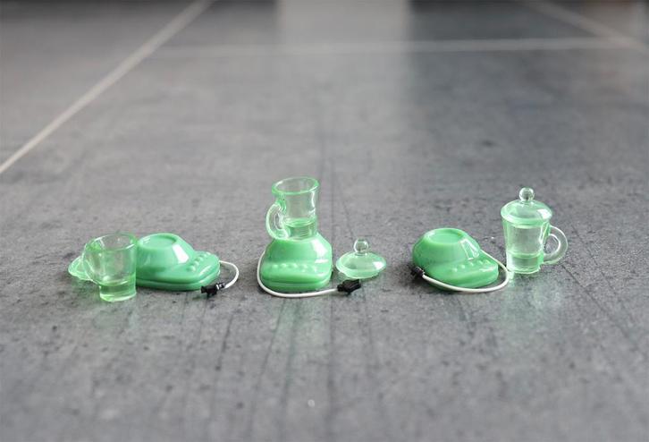 Blender met kan en deksel keuken miniatuur nieuw 1:12 Groen, Verzamelen, Poppenhuizen en Toebehoren, Nieuw, Decoratie, Ophalen of Verzenden