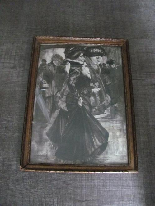 Oude lithografie - Josef Israels ?, Antiek en Kunst, Kunst | Litho's en Zeefdrukken, Ophalen of Verzenden
