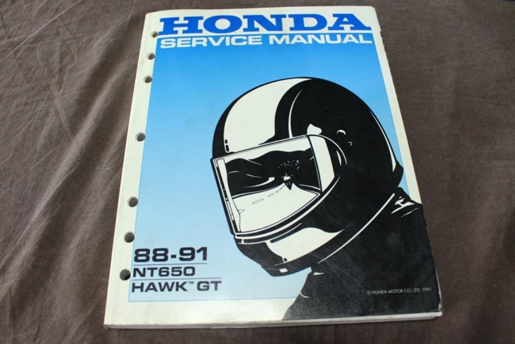 Honda NT650 Hawk GT 1988 - 1991 motorcycle service manual, Motoren, Handleidingen en Instructieboekjes, Honda, Ophalen of Verzenden