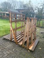 Gratis: Houten bokpallets 2x, Doe-het-zelf en Verbouw, Hout en Planken, Ophalen, Gebruikt, Minder dan 25 mm, Minder dan 200 cm