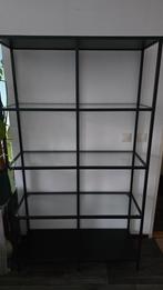 Industriële stellingkast met glazen platen, Ophalen, Zo goed als nieuw