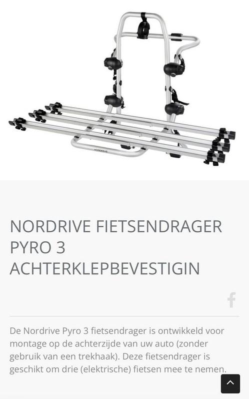 Nordrive fietsendrager achterklepbevestiging max 45 kg, Auto diversen, Fietsendragers, Zo goed als nieuw, Achterklepdrager, Ophalen