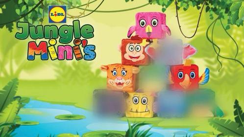 Jungle minis lidl, Kinderen en Baby's, Speelgoed | Knuffels en Pluche, Zo goed als nieuw, Overige typen, Ophalen