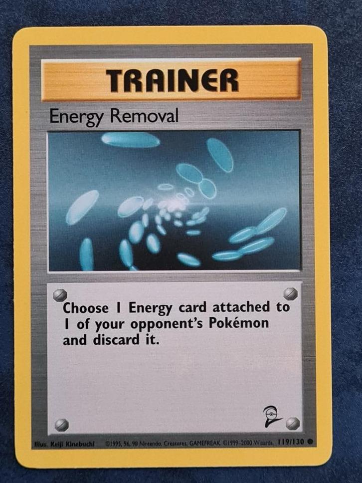 Pokemon Base Set 2 119 Energy Removal, Hobby en Vrije tijd, Verzamelkaartspellen | Pokémon, Nieuw, Losse kaart, Ophalen of Verzenden