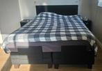 Boxspring Salerno - zwart - elektrisch verstelbaar, Huis en Inrichting, Ophalen, Gebruikt, Tweepersoons, 160 cm
