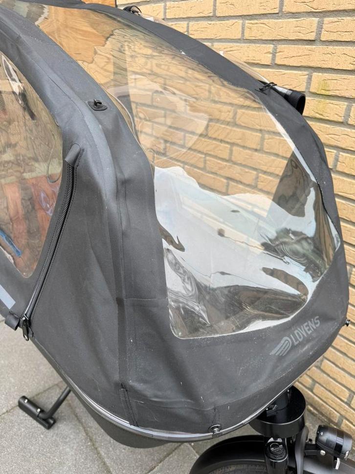 Nieuwe type lovens regenhuif, Fietsen en Brommers, Fietsen | Bakfietsen, Zo goed als nieuw, 4 kinderen of meer, Huif, Ophalen
