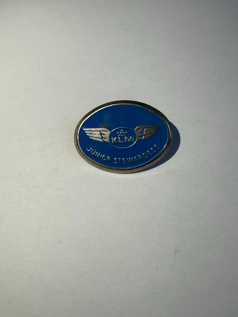 KLM Junior Stewardess Badge, Verzamelen, Ophalen of Verzenden, Gebruikt, Patch, Badge of Embleem