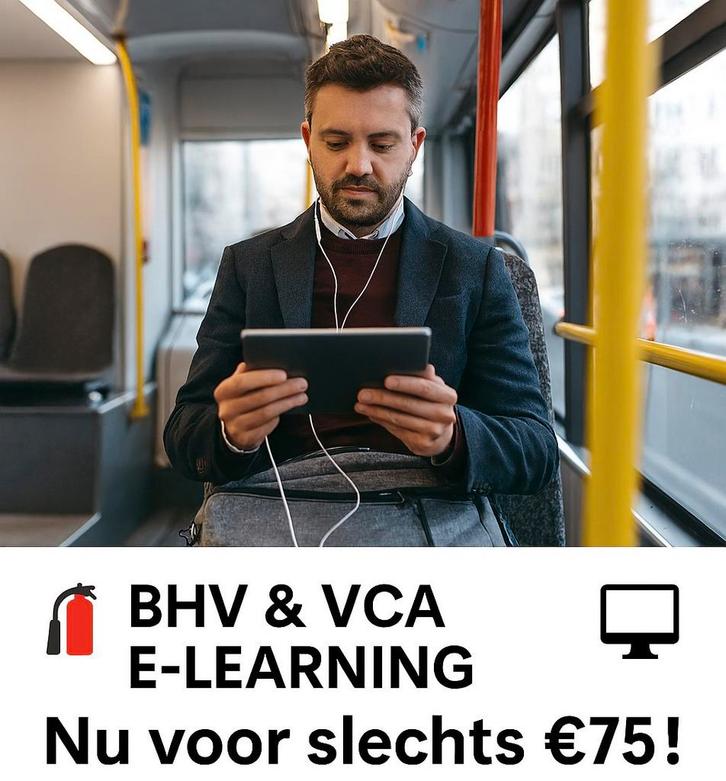 BHV & VCA E-learning. Nu voor slechts €75!, Diensten en Vakmensen, Overige Diensten