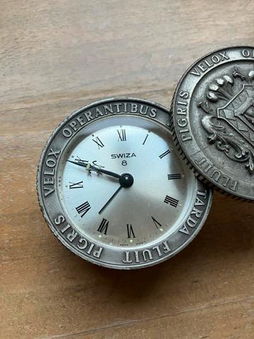 Vintage Swiza Pocket Alarmklok - Jaren '60 beschikbaar voor biedingen