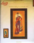 Cado SALE LANARTE BORDUURPAKKET INDIAN LADY IN ORANGE SARI, Ophalen of Verzenden, Nieuw, Handborduren, Borduurpakket