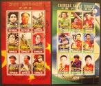 9 x Mao Zedong en 9 x Chinese Tafeltennissers., Verzenden, Gestempeld, Overige thema's