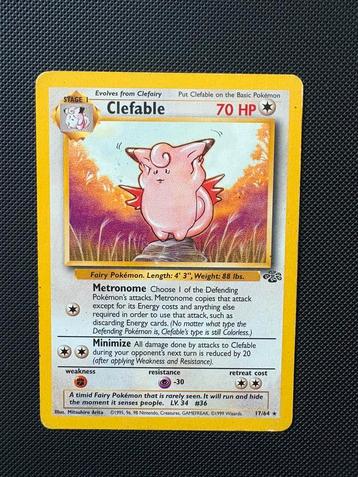 Clefable 17/64 pokemon jungle set beschikbaar voor biedingen