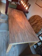 WOOOD eettafel Largo eiken hout L 200 x B 90 x H 78 cm, Huis en Inrichting, Ophalen, Gebruikt, 50 tot 100 cm, Vijf personen of meer