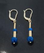 Lapis Lazuli edelsteen 14k gouden set dames oorbellen, Hangers, Voordeelsieraden, Verzenden, Zo goed als nieuw
