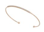 Fraaie 33 diamanten 14k stijve klem armband goud dames luxe, Voordeelsieraden, Ophalen of Verzenden, Zo goed als nieuw, Met edelsteen