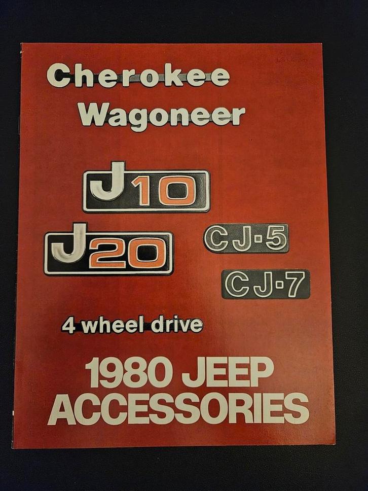 Brochure Jeep Accessoires 1980, Boeken, Auto's | Folders en Tijdschriften, Zo goed als nieuw, Overige merken, Ophalen of Verzenden