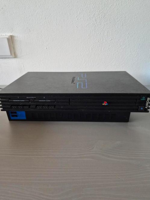 Playstation 2, Spelcomputers en Games, Spelcomputers | Sony PlayStation 2, Gebruikt, Phat, Zwart, Zonder controller, Ophalen of Verzenden