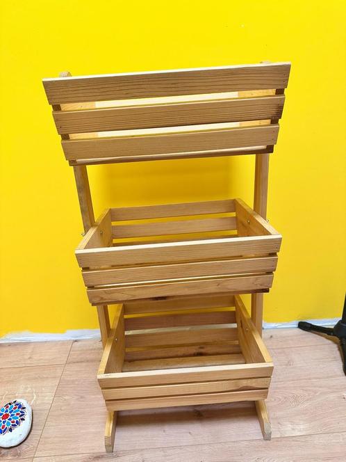 Houten Opbergrek met 3 Vakken~ Praktisch & Stijlvol, Huis en Inrichting, Kasten | Schoenenkasten, Zo goed als nieuw, Ophalen of Verzenden