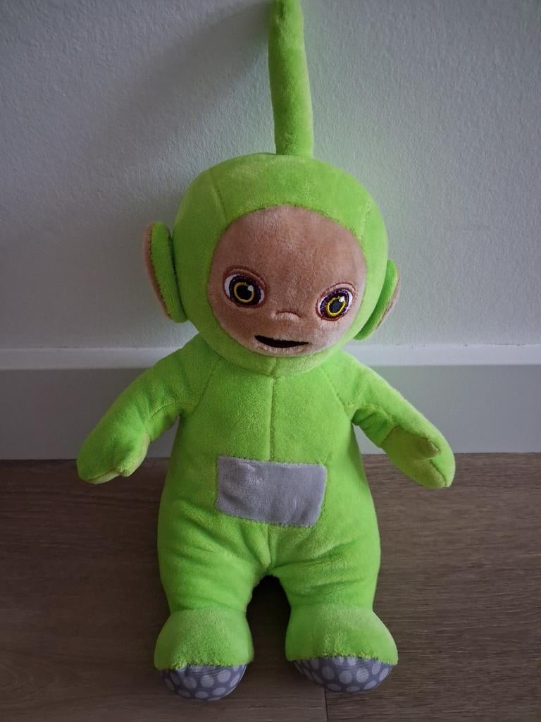 Knuffel Dipsy Teletubbies groen 36 cm zacht L944, Kinderen en Baby's, Ophalen of Verzenden, Zo goed als nieuw, Overige typen