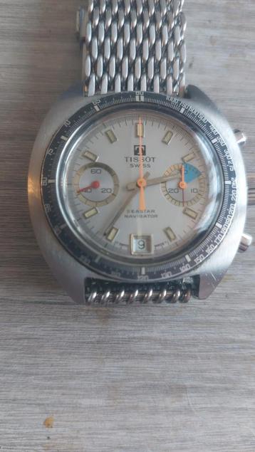 Zeldzame Vintage Tissot Seastar Navigator. Handopwind.1972 