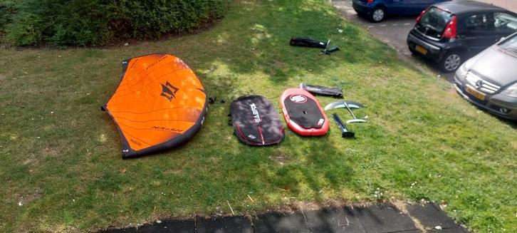 Complete wingfoil set voor beginners, Watersport en Boten, Wingsurfen, Zo goed als nieuw, Wingsurfset, Ophalen of Verzenden