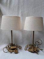 2 Messing schemerlampjes., Ophalen of Verzenden, Zo goed als nieuw, Minder dan 50 cm