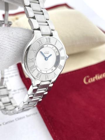 Cartier Must de 21 Staal Dames Polshorloge Ref. 1340  beschikbaar voor biedingen