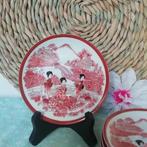 Porseleinen Chinese schoteltjes en dekselpotje met vogeltjes, Antiek en Kunst, Antiek | Porselein, Ophalen of Verzenden